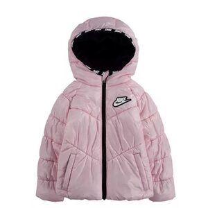 Nike Toddler Baby Girls Chevron Cinched Puffer Jacket Coat 24 Mo